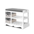 z Hallway Shoe Cabinet Entry Storage Unit Bench Baskets Shelves Organiser Laundry